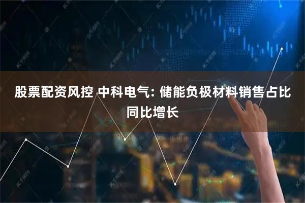 股票配资风控 中科电气: 储能负极材料销售占比同比增长